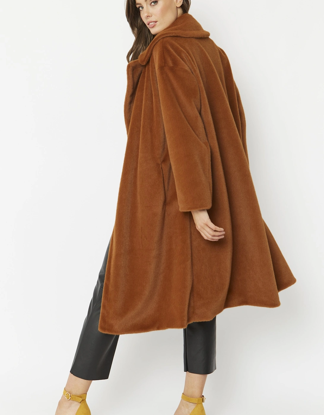 Chocolate Faux Fur Coat