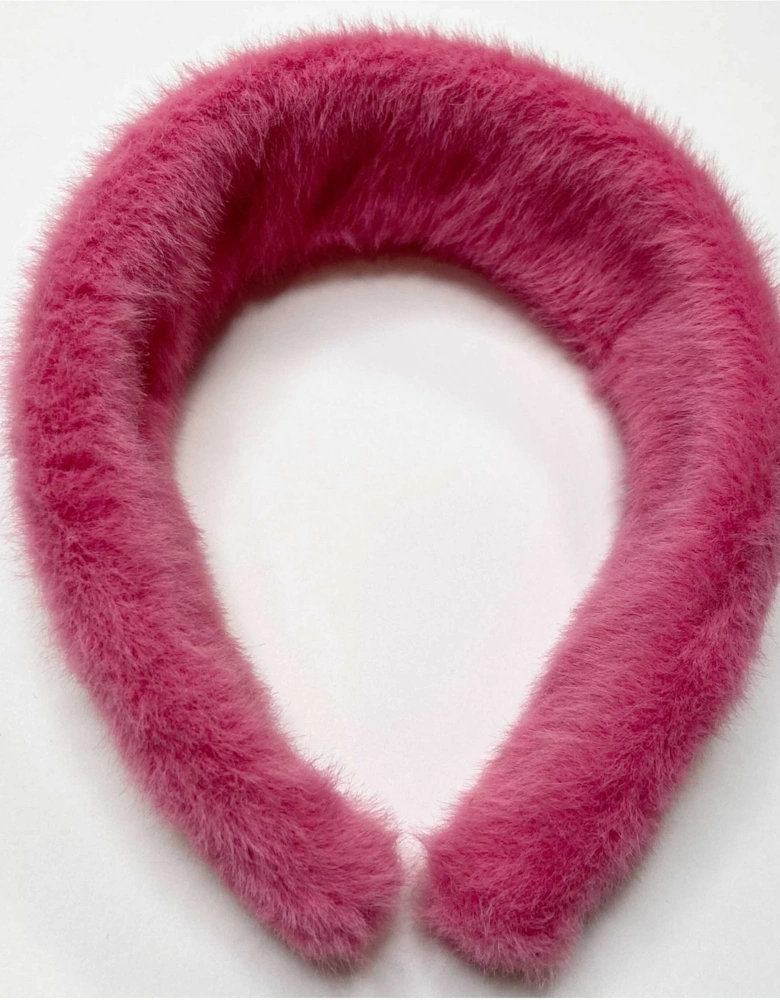 Pink Queen Cashmere & Faux Fur Headband