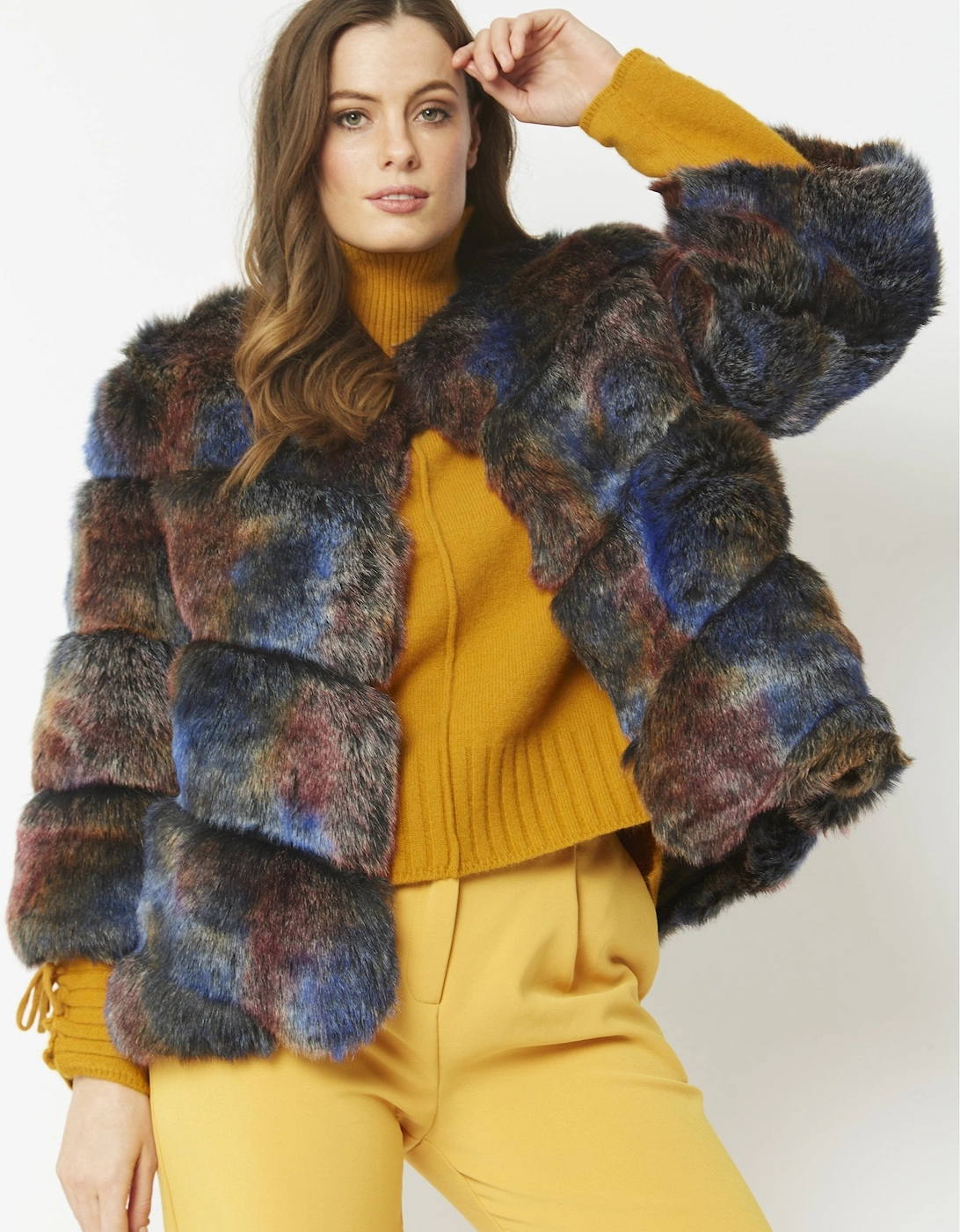 Multi Faux Fur Ella Coat, 10 of 9