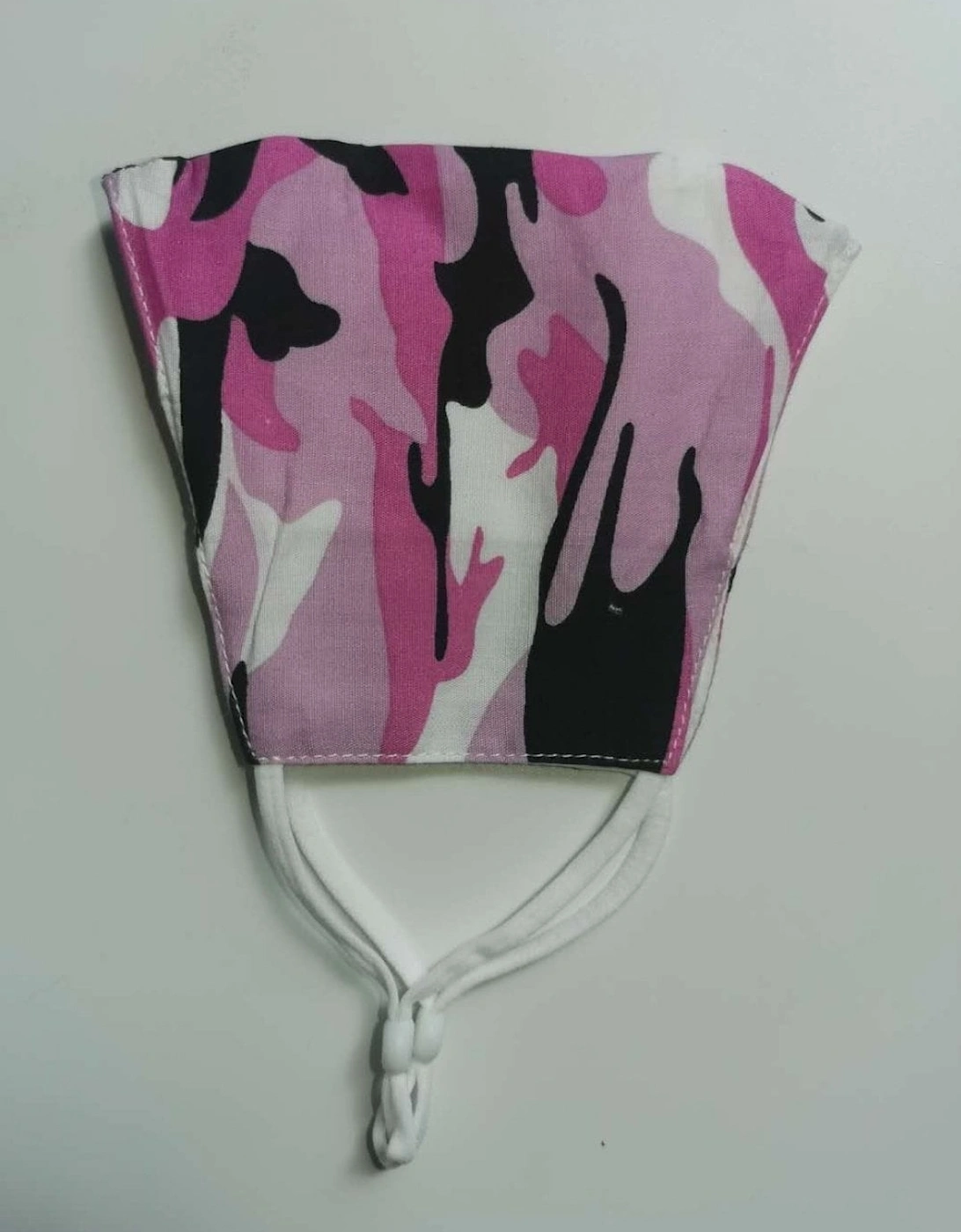 Pink Unisex Camo Cotton Face Mask with Filter Pocket