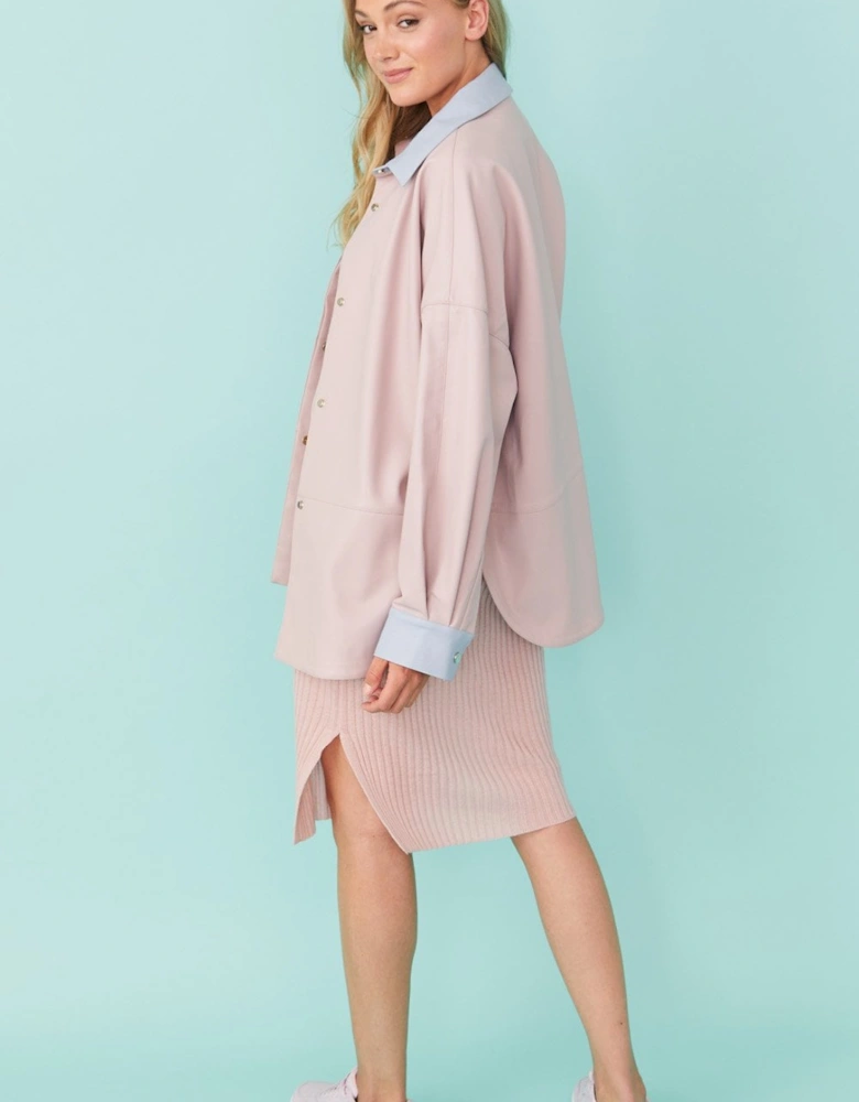 Pink Angelina Oversized Shacket