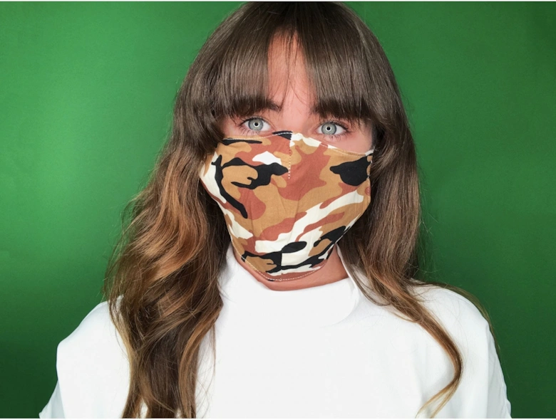 Multi Unisex Reusable Fashion Face Masks in Camouflage