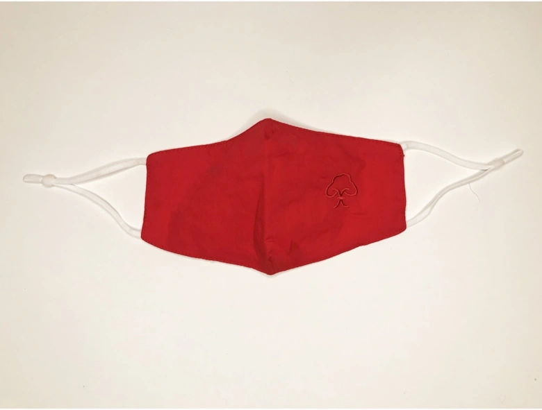 Red Reusable Cotton Fashion Face Mask with Filter Pocket
