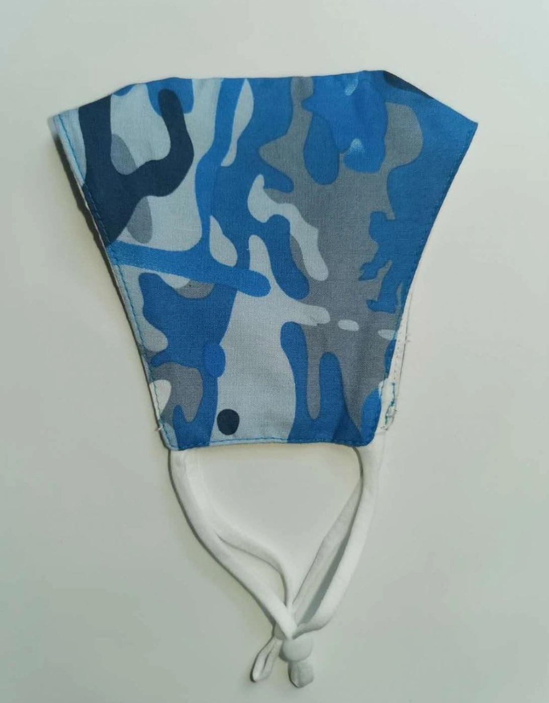 Blue Unisex Reusable Fashion Face Masks in Camouflage