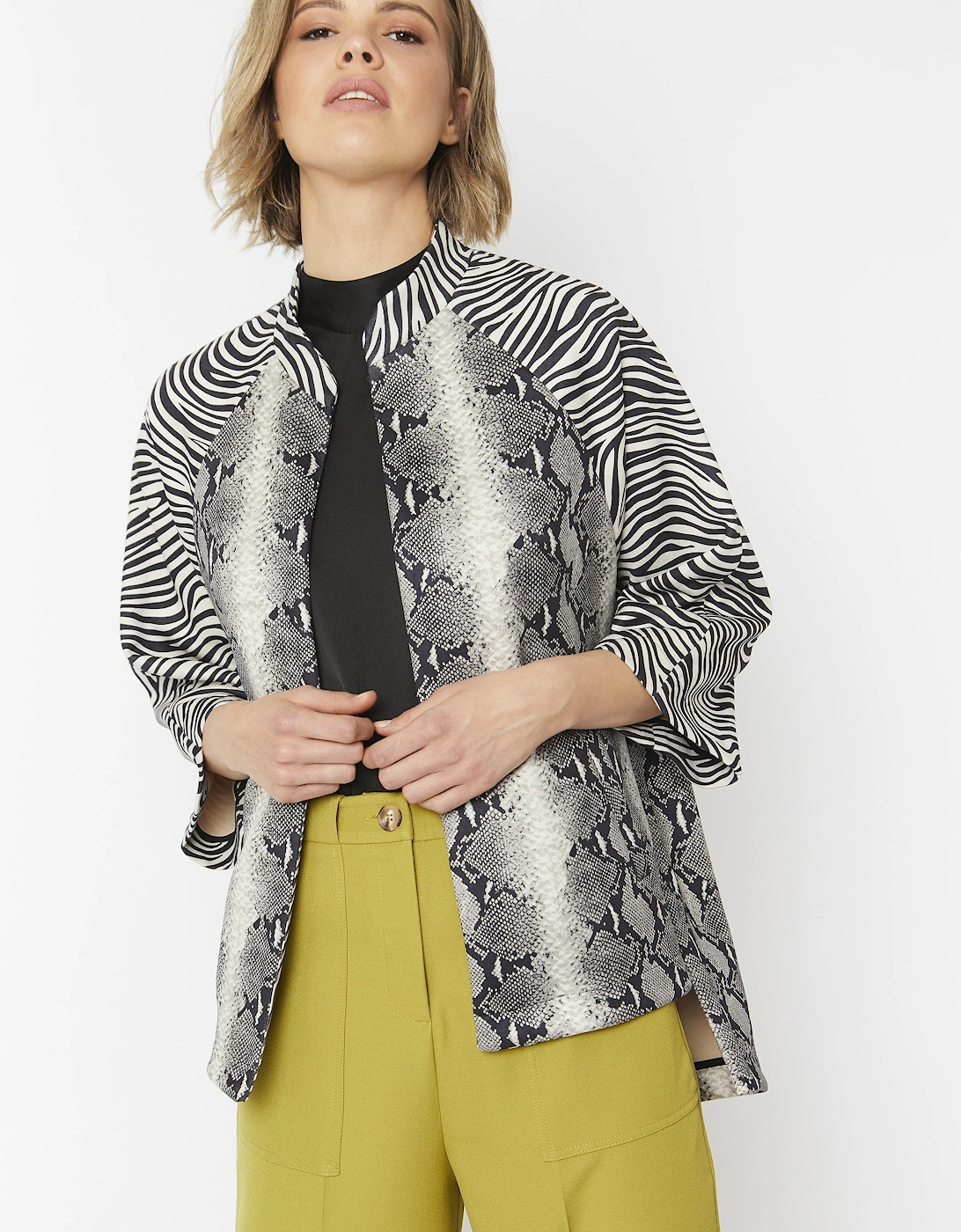 Animal Print Faux Suede Animal Print Jacket, 6 of 5