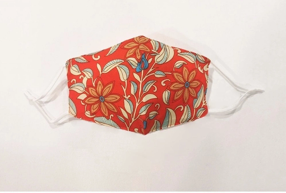 Red Reusable Cotton Fashion Face Mask, 3 of 2