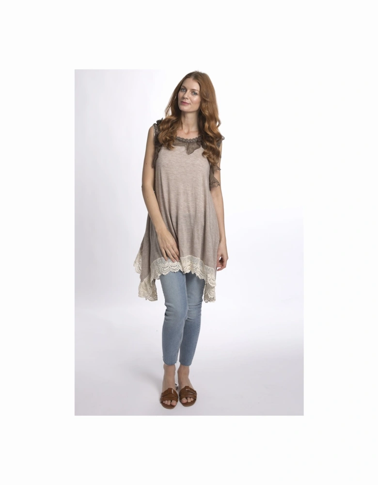 Mocha Fine Knit Tunic