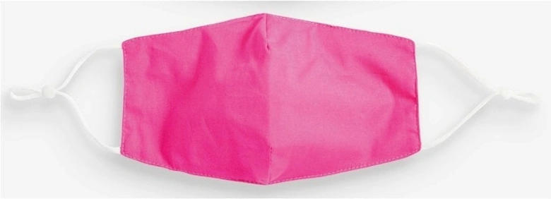 Pink Unisex Block Colour Fashion Cotton Face Mask