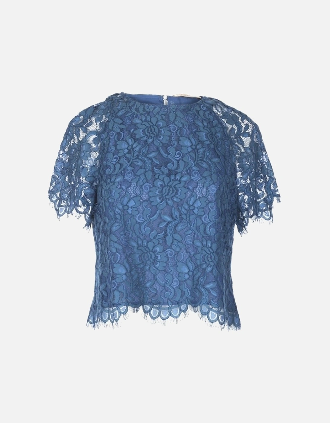 Blue Vintage Lace Top