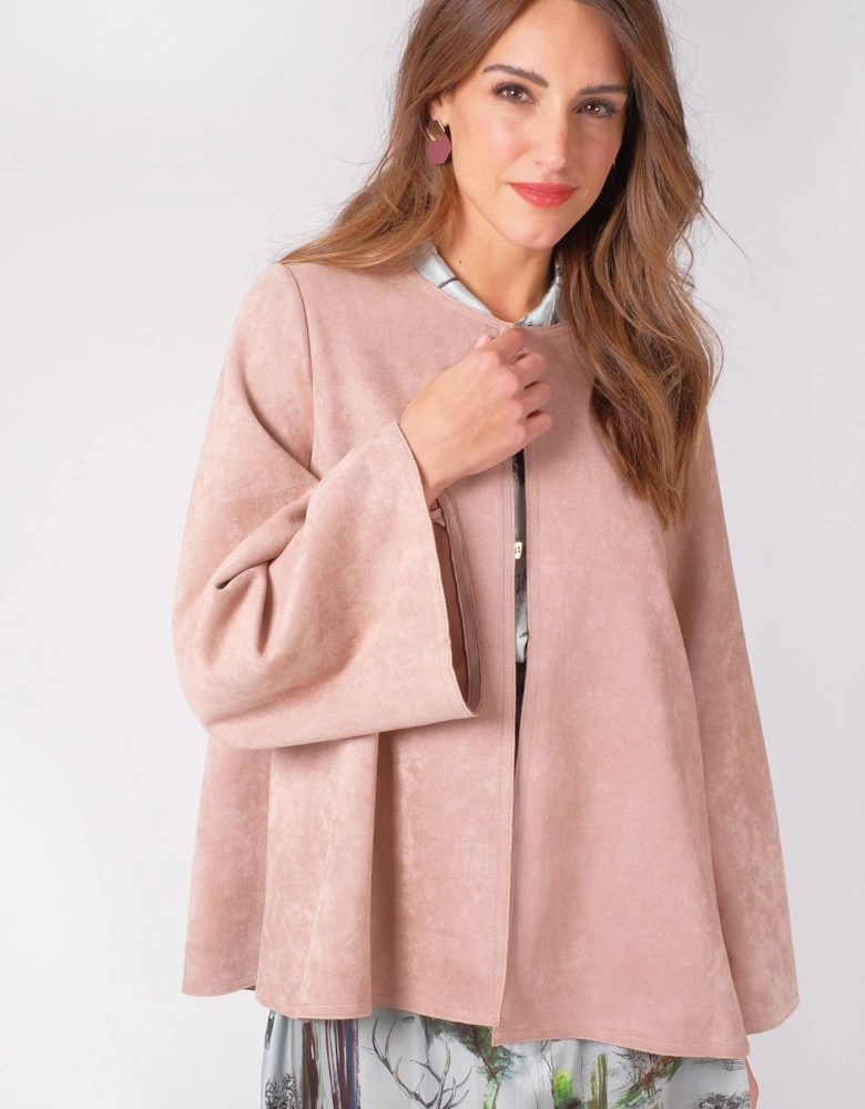 Pink Luxury Faux Suede Jacket