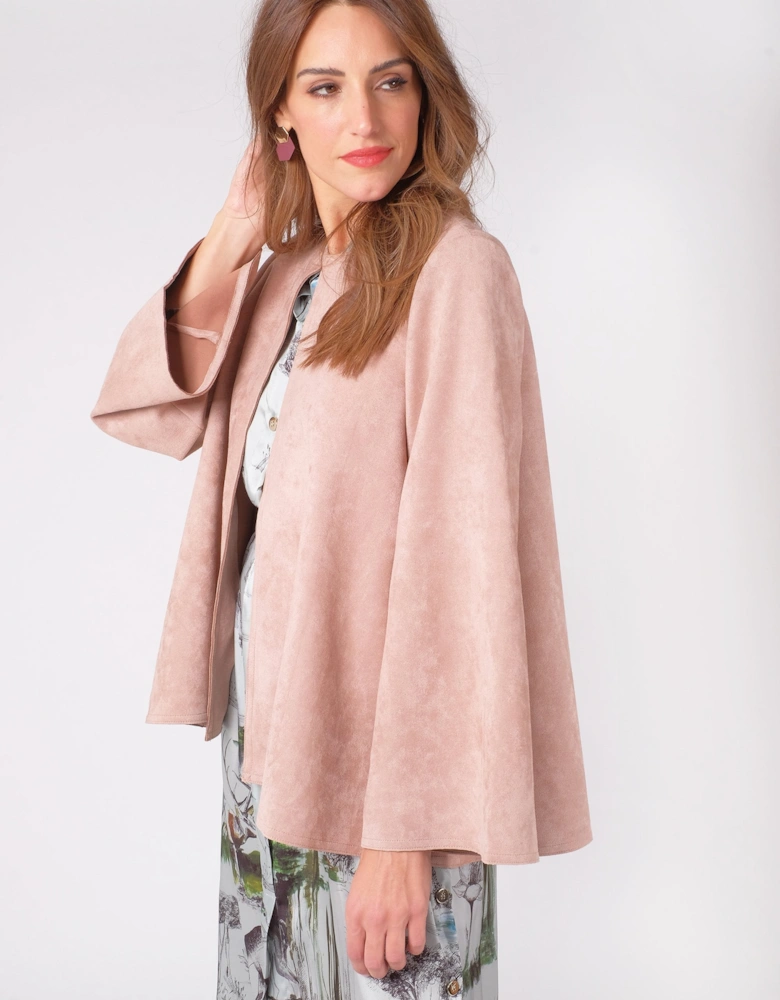 Pink Luxury Faux Suede Jacket