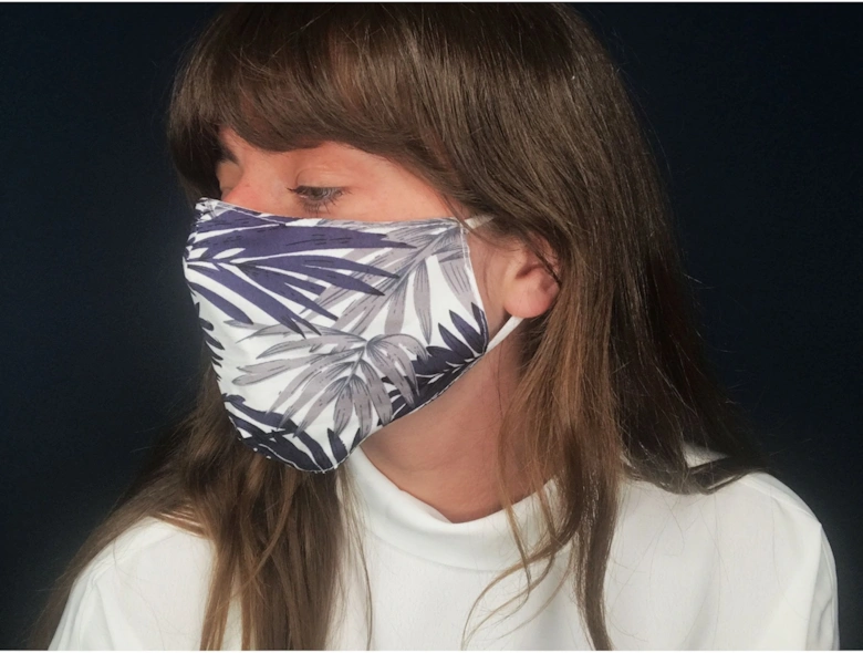 Blue Reusable Cotton Fashion Face Mask