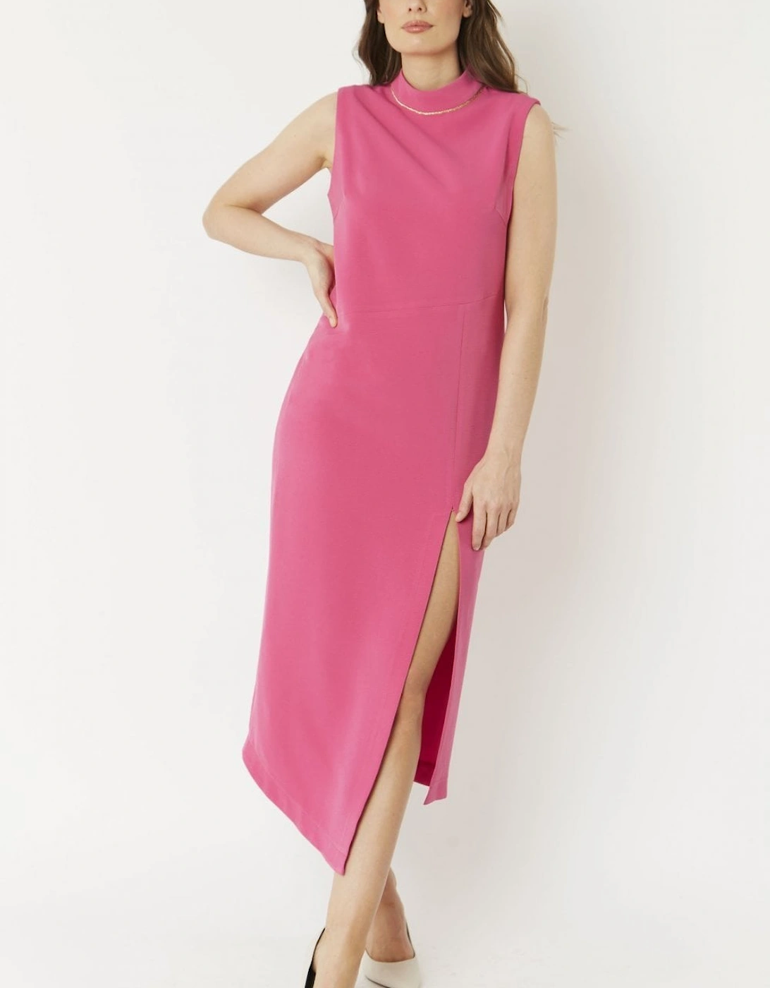 Pink Silk Blend Kate Dress, 4 of 3