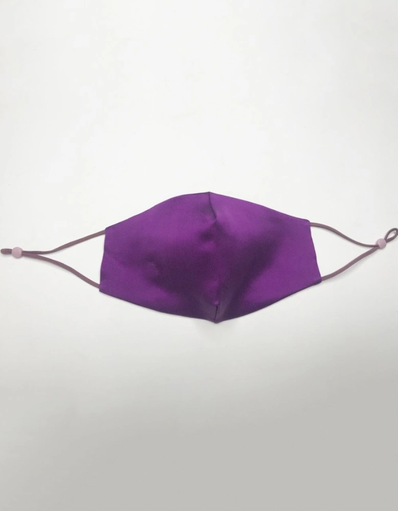 Purple Handmade 100% Mulberry Silk Adults Face Mask