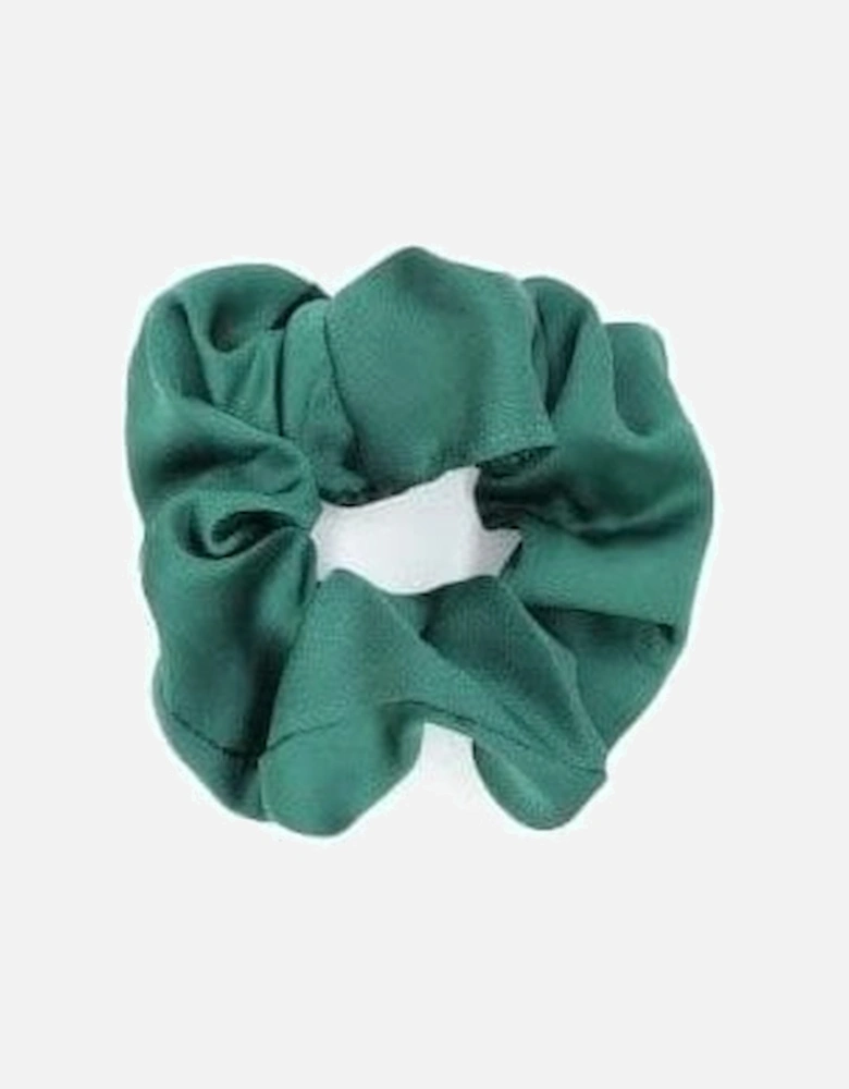 Green Silk Blend Scrunchie