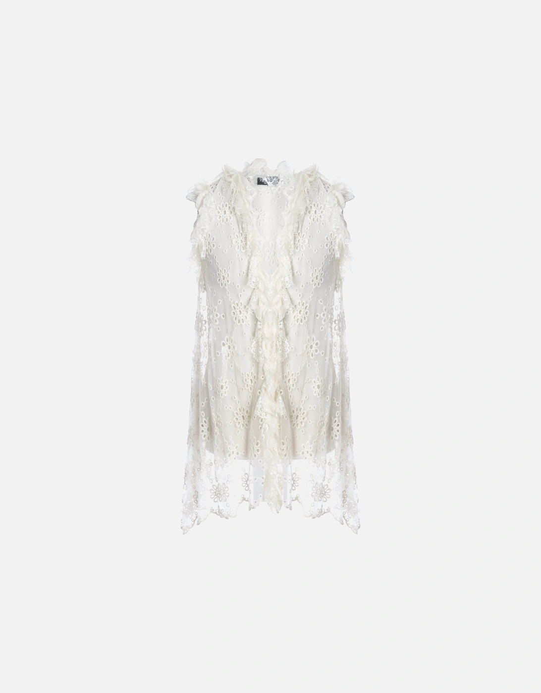 Cream Vintage Lace Gilet