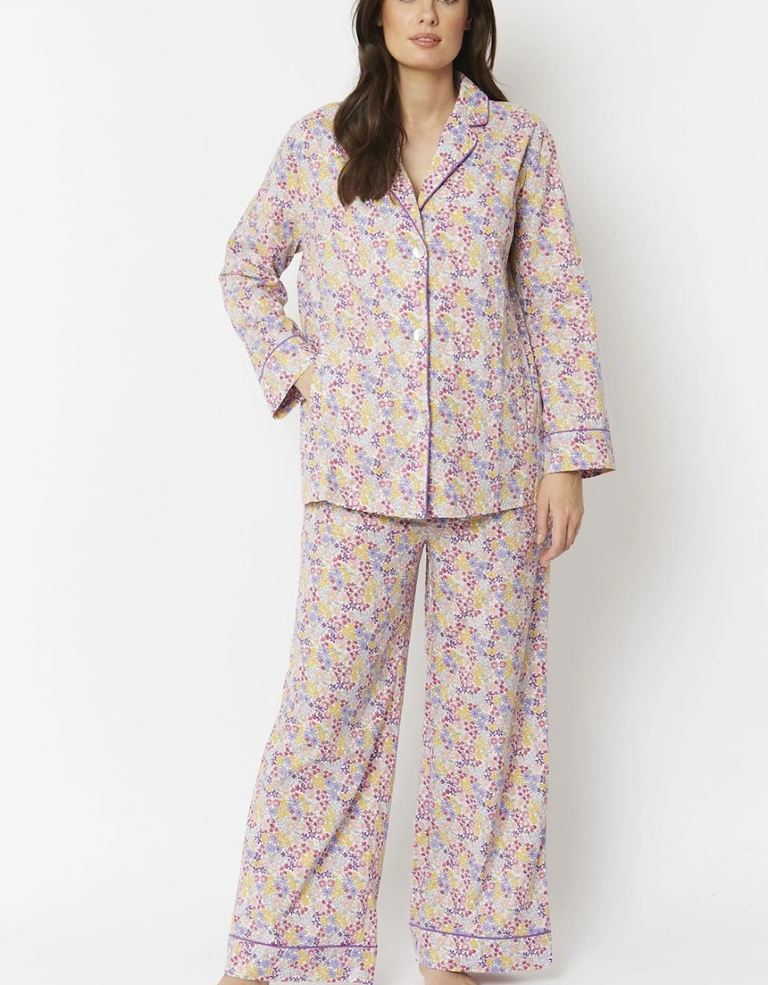Pink Floral Cotton Pyjamas, 4 of 3