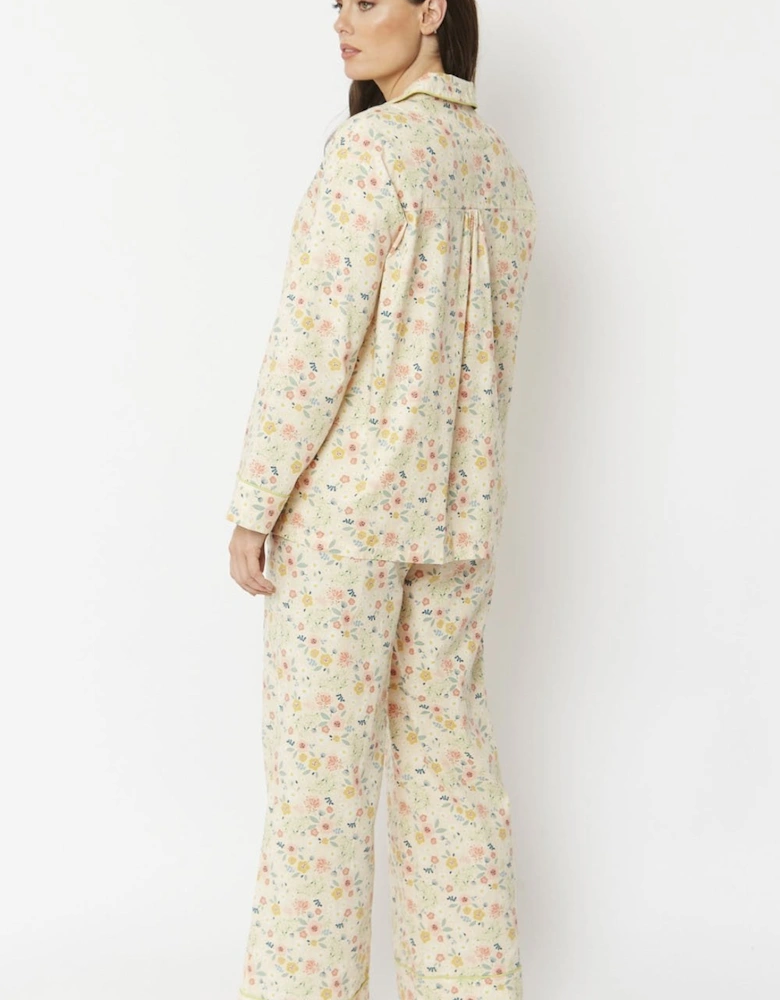 Pink Floral Cotton Pyjamas