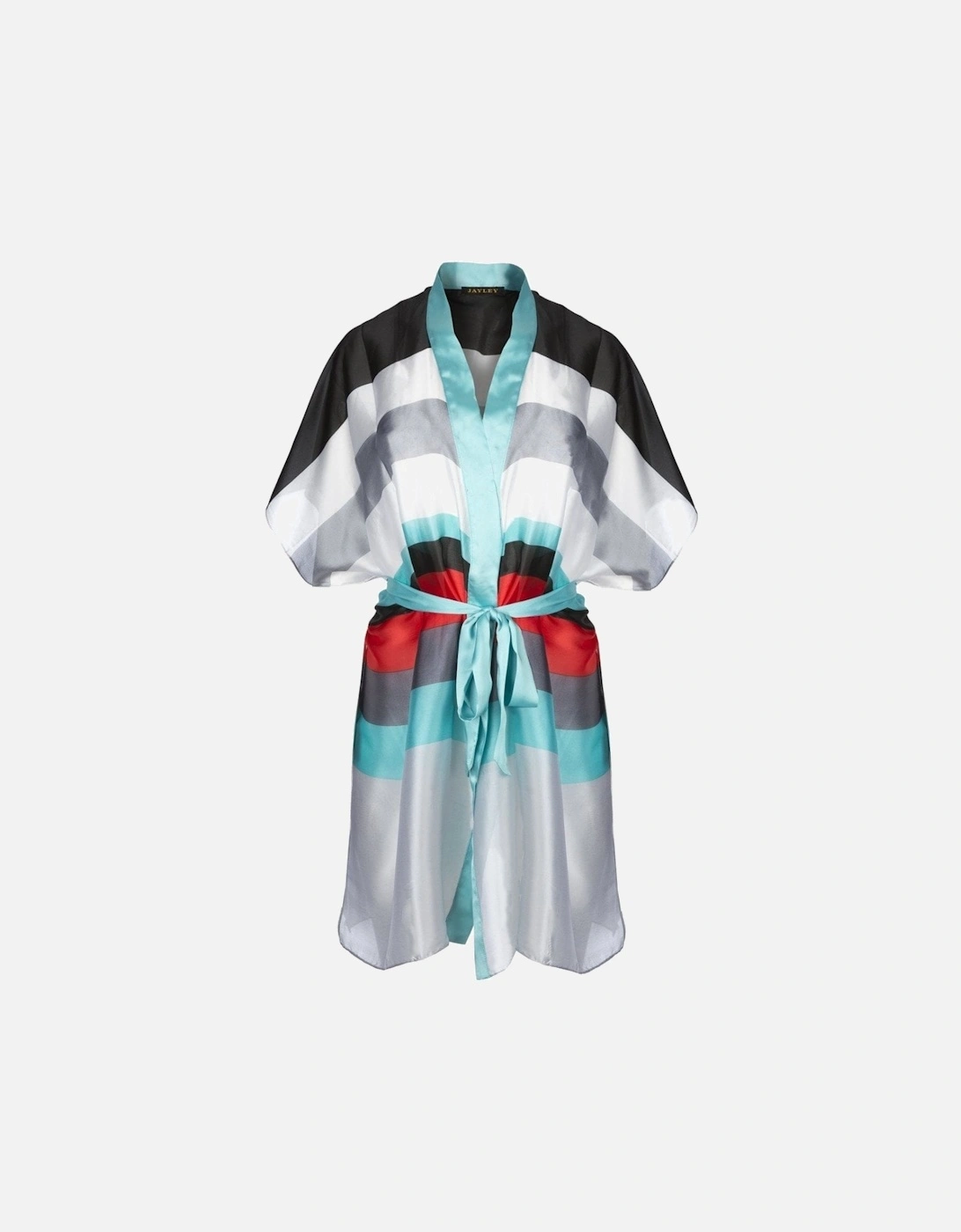 Multi Silk Blend Digital Print Kimono, 2 of 1