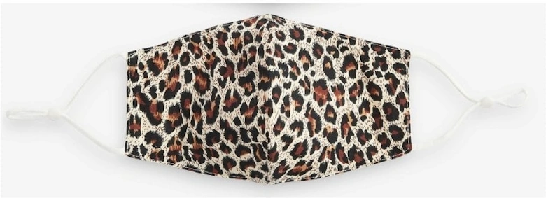 Leopard Print Reusable Cotton Fashion Face Mask with Filter Pocket