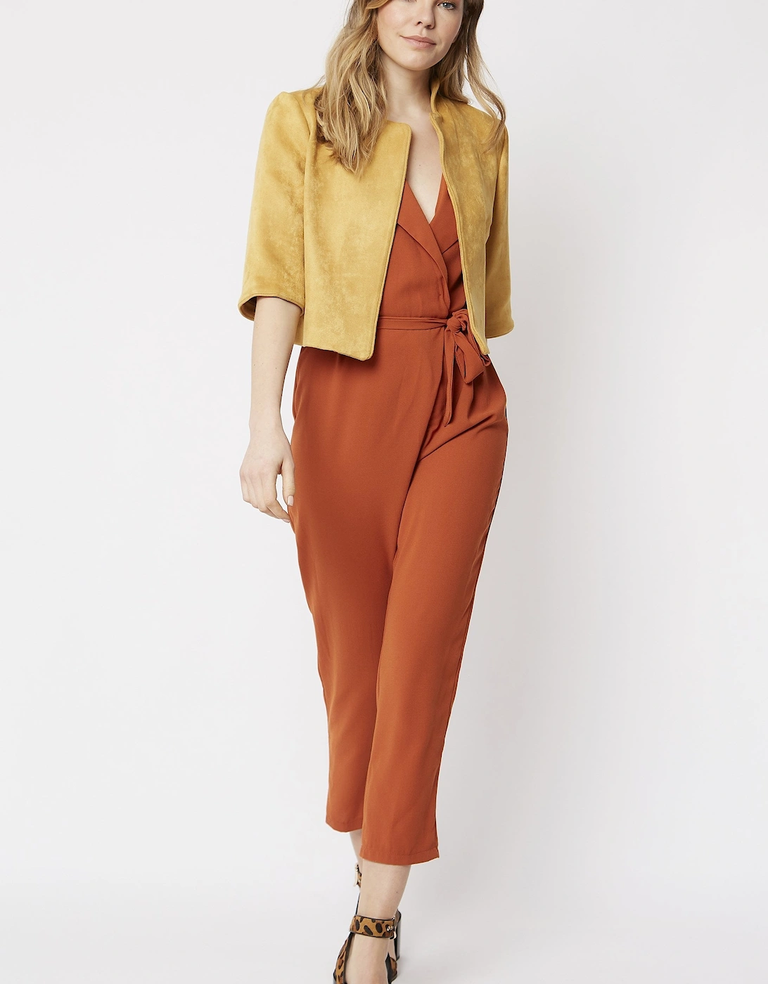 Yellow Faux Suede Jacket, 7 of 6