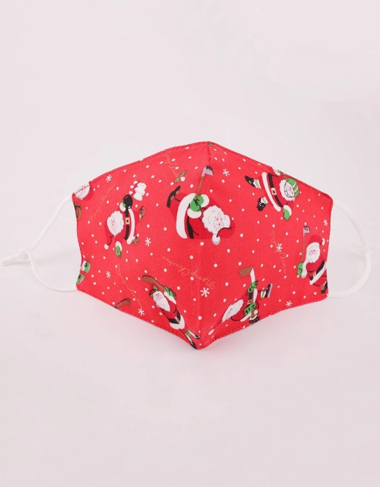 Red Christmas Reusable Cotton Face Masks