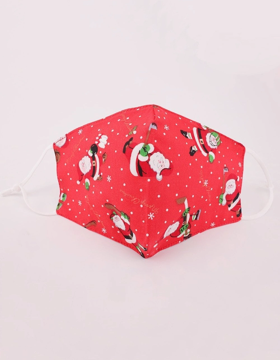 Red Christmas Reusable Cotton Face Masks, 2 of 1