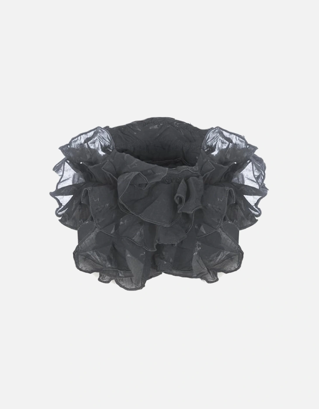 Black Silk Chiffon Neck Scarf, 2 of 1