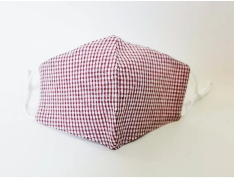 Red Gingham Reusable Adults Fashion Face Mask