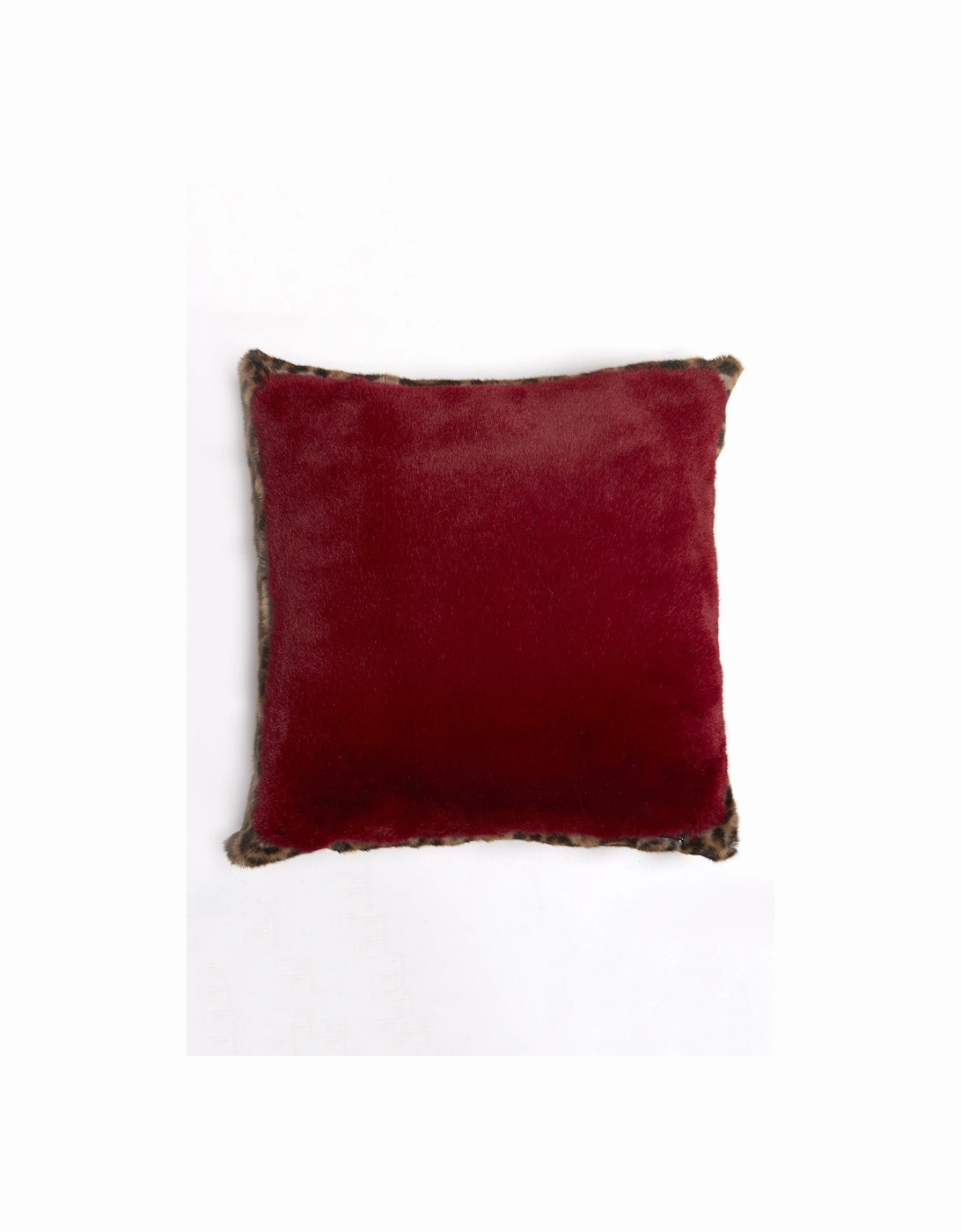 Red Faux Fur Cushion Cover, 3 of 2
