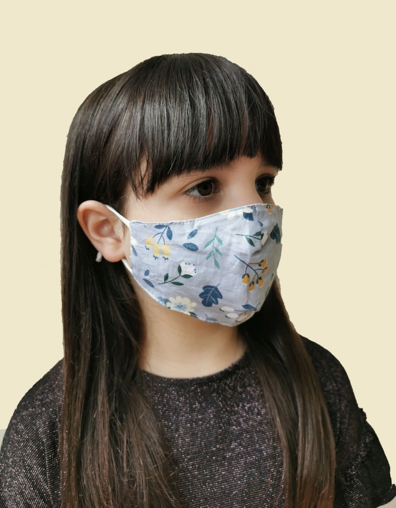 Blue Reusable Cotton Fashion Face Mask