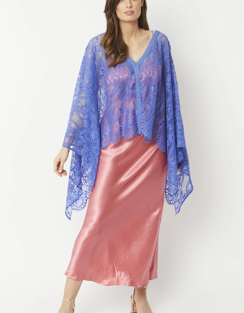 Blue Lace Poncho