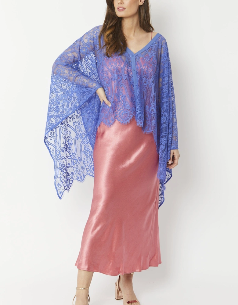 Blue Lace Poncho