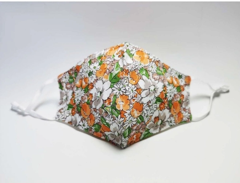 Orange Reusable Cotton Fashion Face Mask