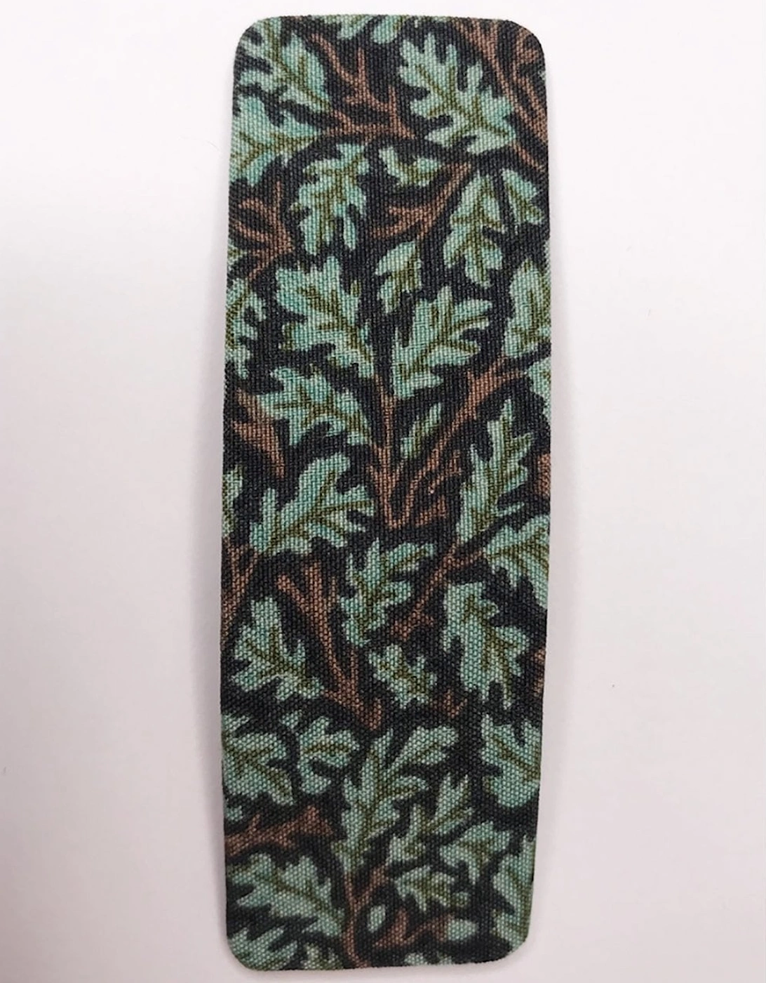 Navy Handmade Leaf Print Hair Clip, 2 of 1
