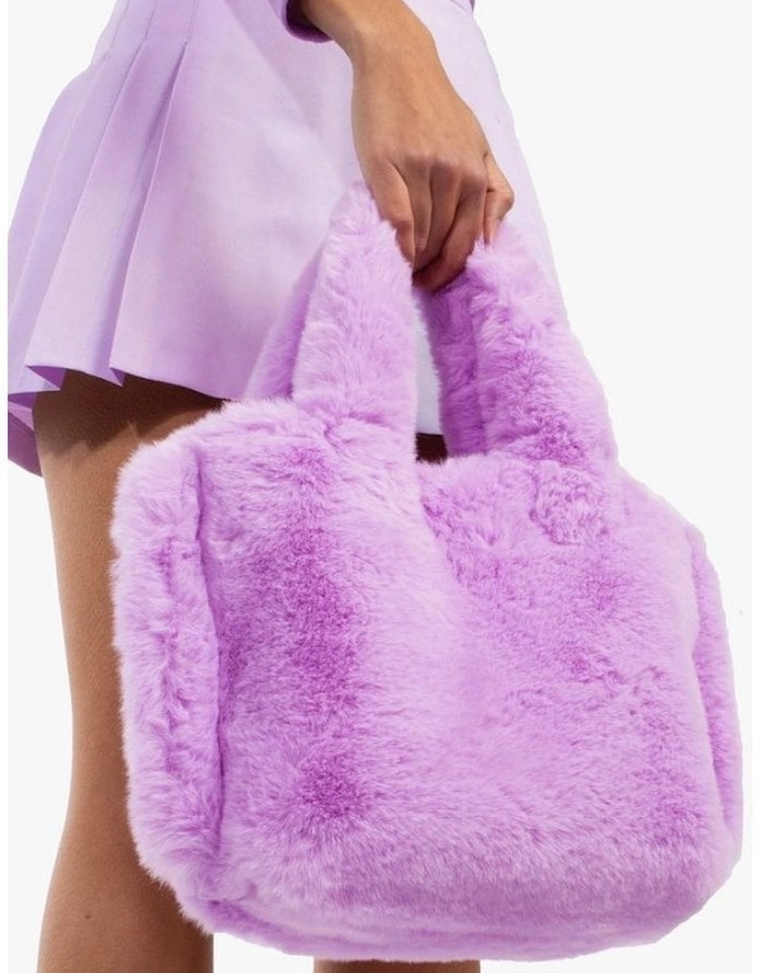 Purple Faux Fur Bag