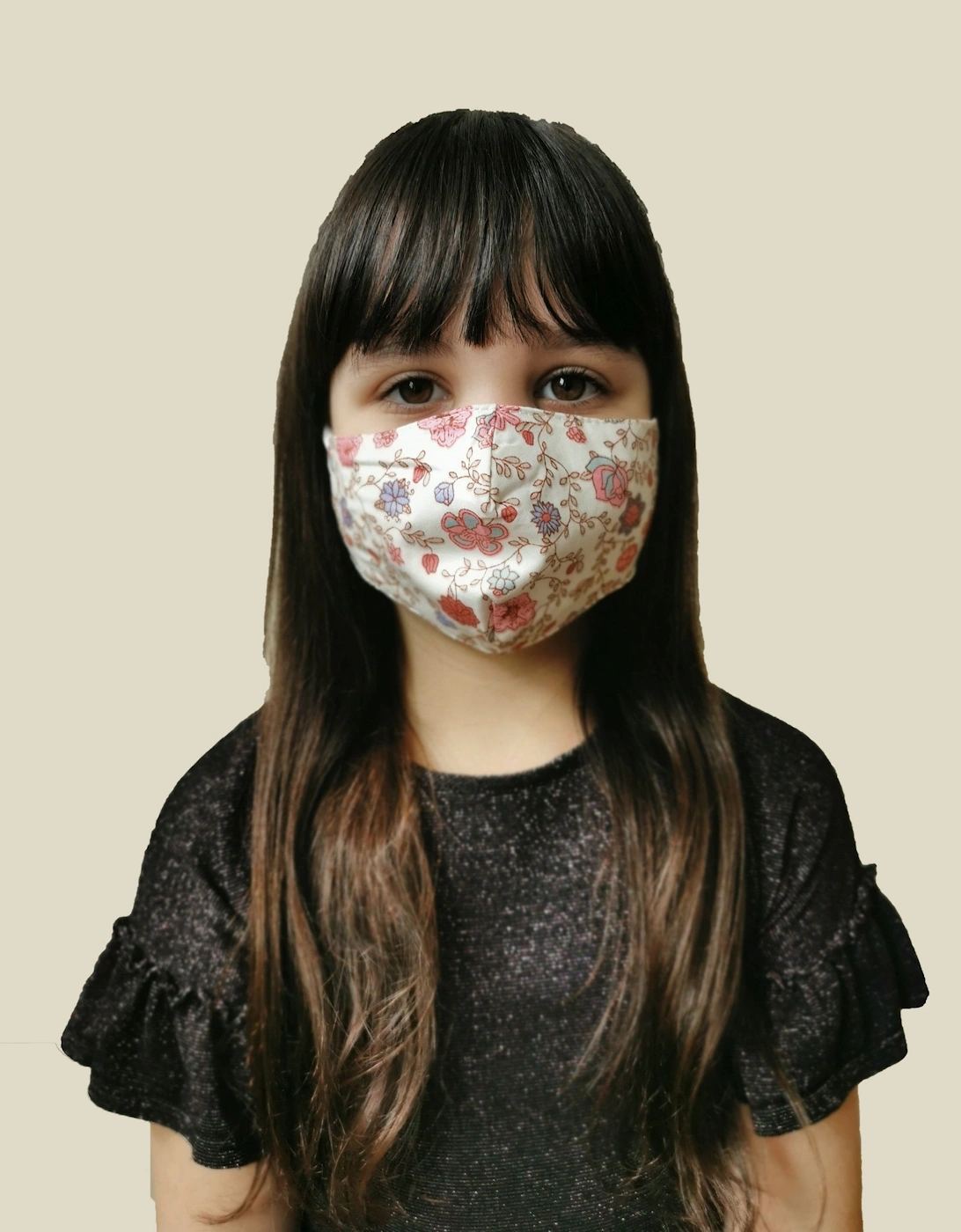 Cream Reusable Cotton Fashion Face Mask