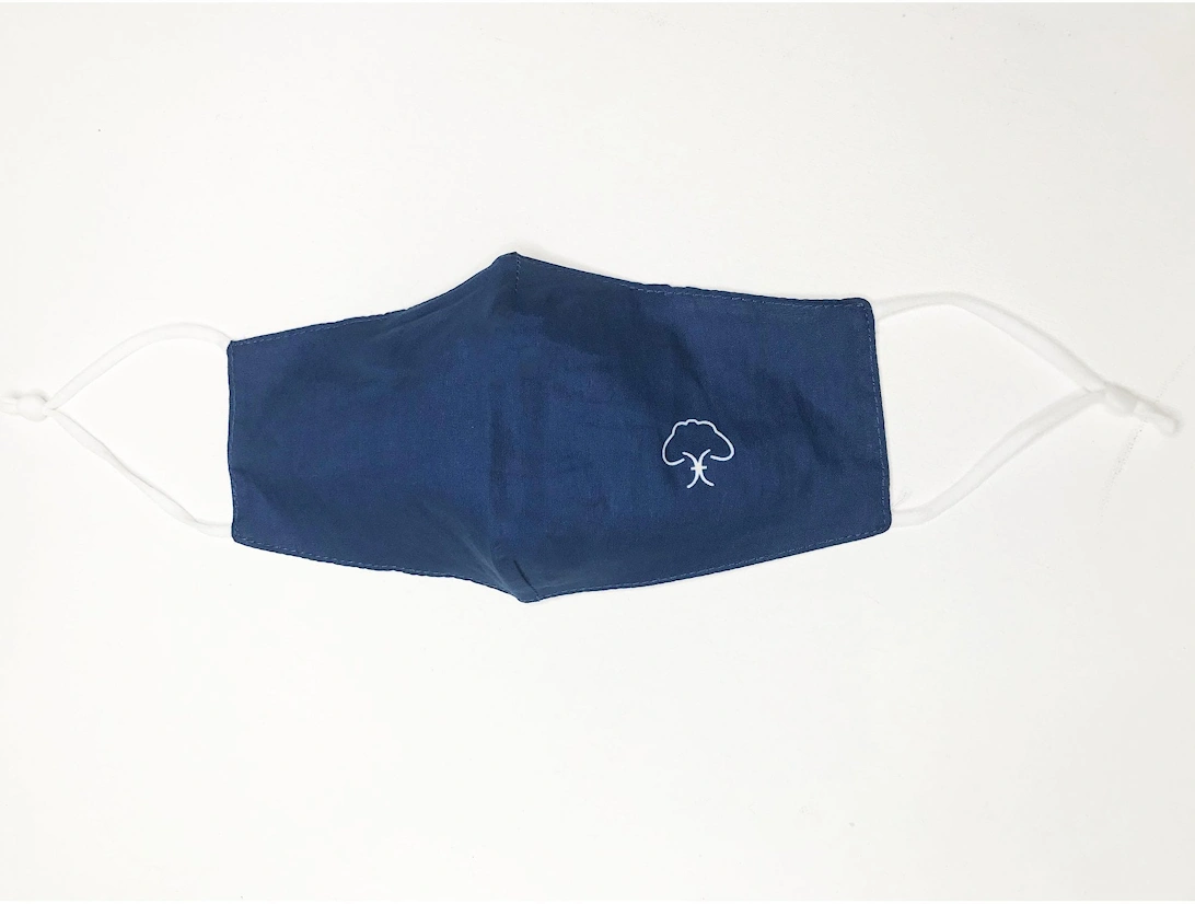 Blue Logo Unisex Reusable Cotton Fashion Face Mask, 2 of 1