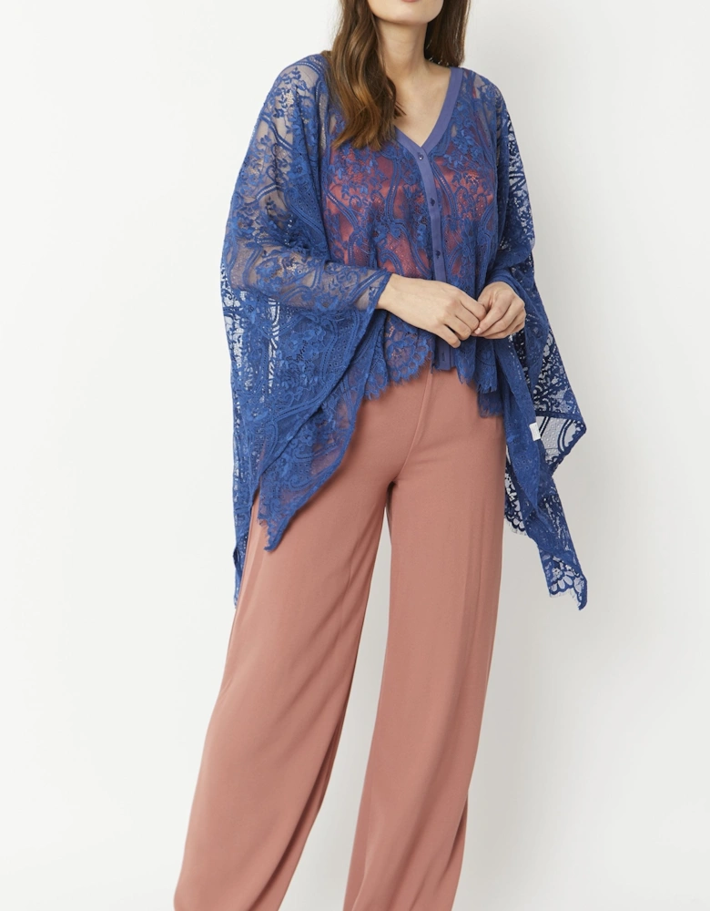 Blue Lace Poncho