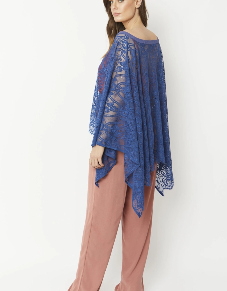 Blue Lace Poncho