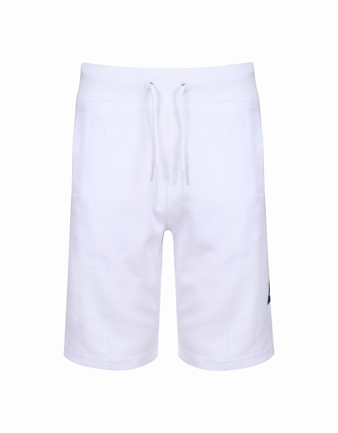 Lanong Side Logo Fleece Shorts | White, 4 of 3
