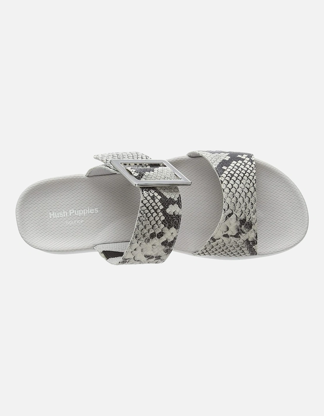 Womens/Ladies Dorri Snake Print Leather Sandals