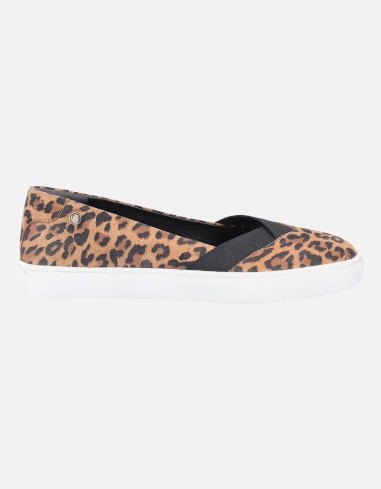 Womens/Ladies Tiffany Leopard Print Suede Shoes
