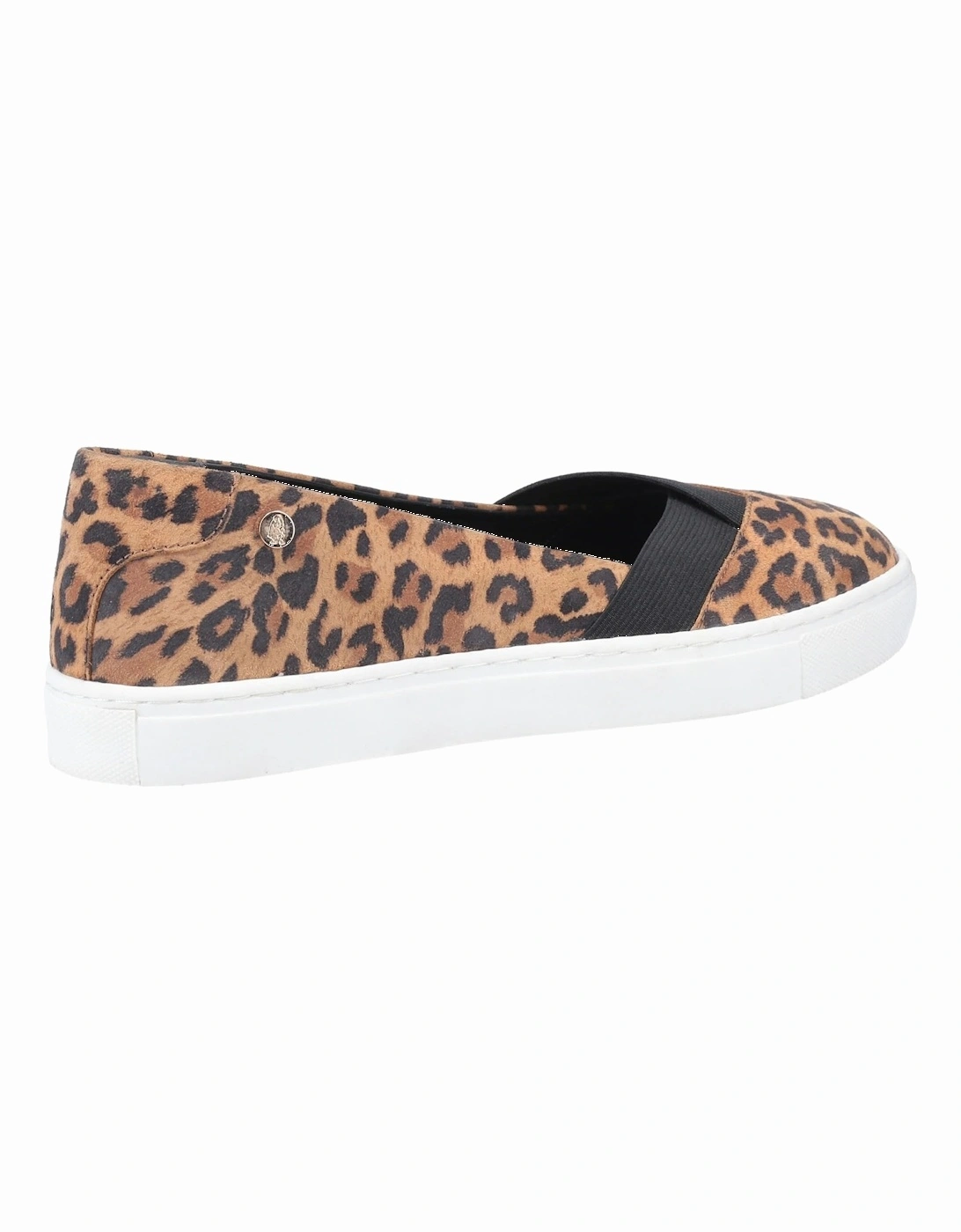 Womens/Ladies Tiffany Leopard Print Suede Shoes