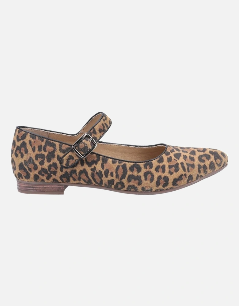 Womens/Ladies Melissa Leopard Suede Mary Janes