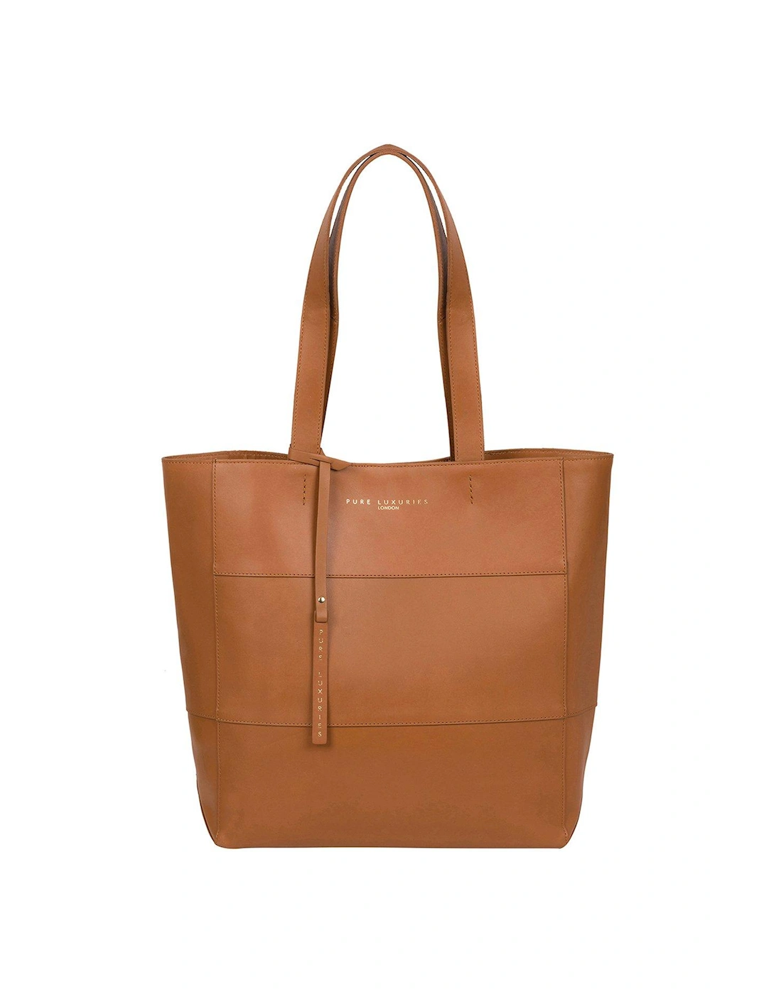 Exclusive Ashurst Large Open Top Leather Tote Bag - Tan, 2 of 1