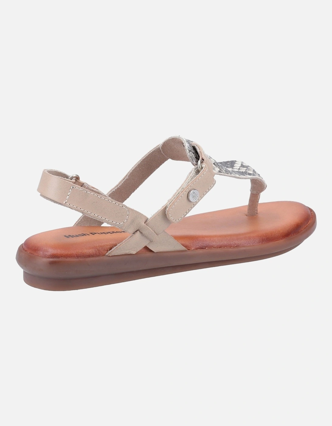 Womens/Ladies Norah Python Print Leather Sandals