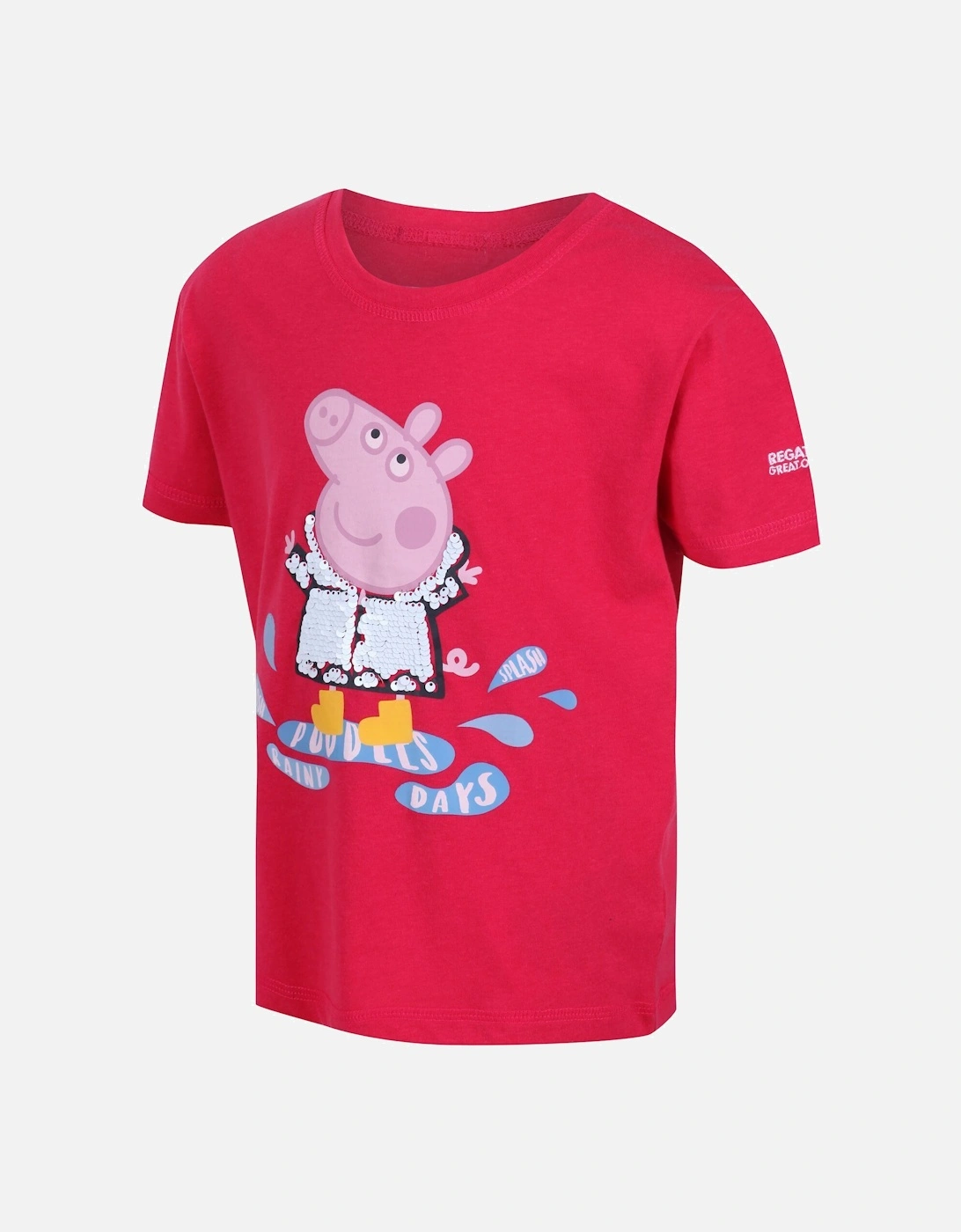 Childrens/Kids Peppa Pig Printed Short-Sleeved T-Shirt