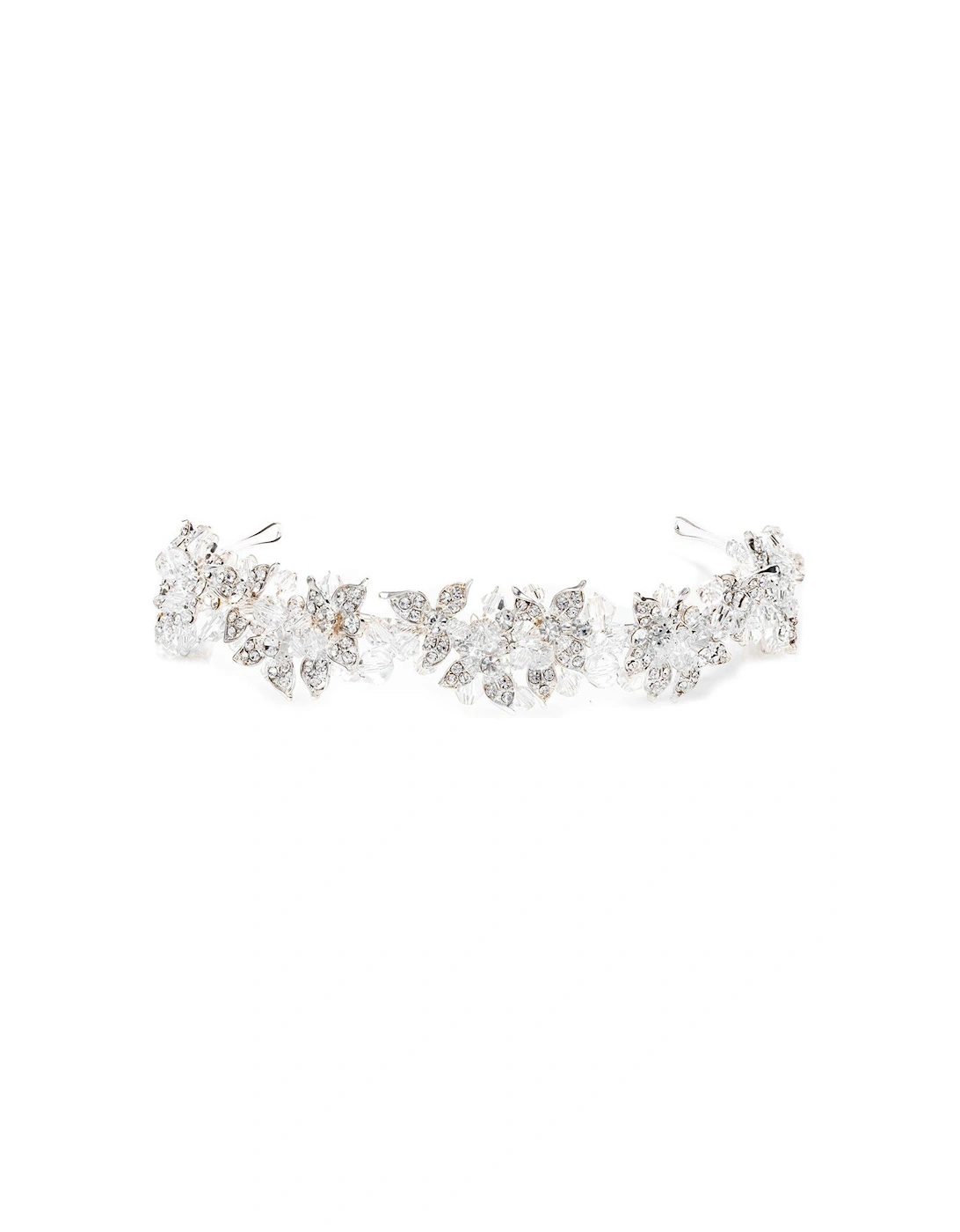 Emery Silver Plated Leaf And Bead Statement Headband, 2 of 1