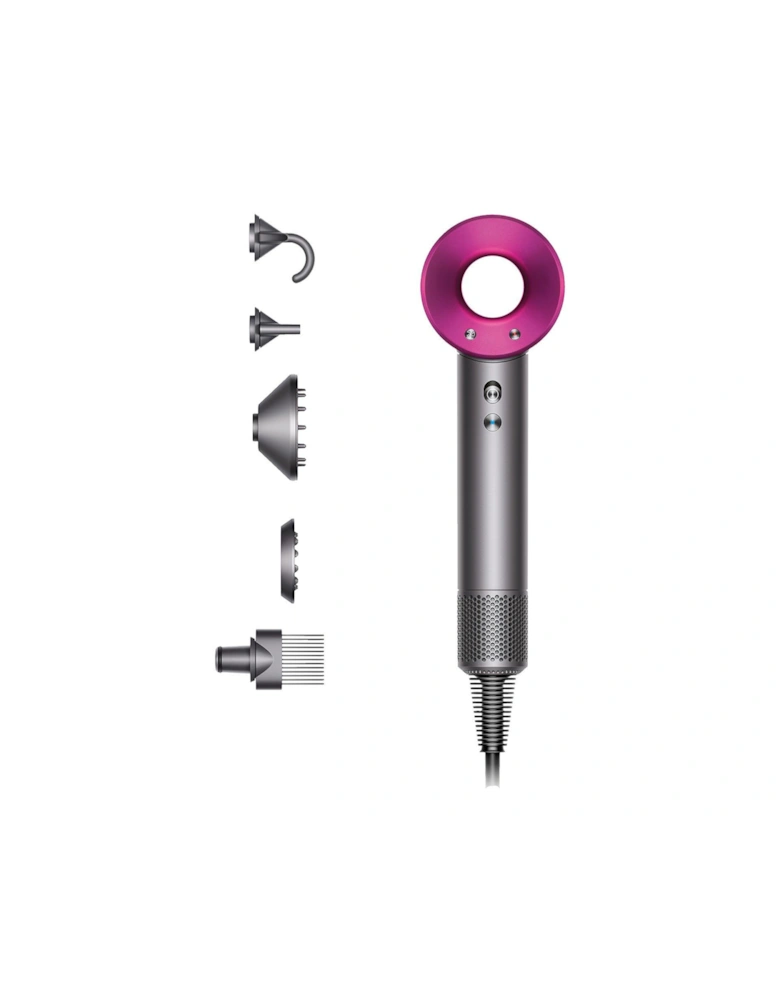 Supersonic Hair Dryer - Iron and Fuchsia